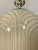 Art Deco Cream Glass Reverse Painted Table Lamp Base For Sale In Houston - Image 6 of 12