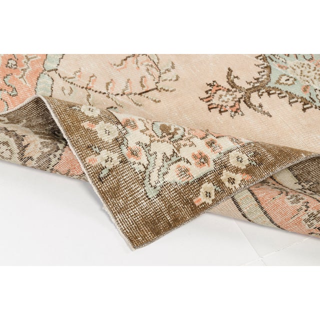 Textile Ethnic Vintage Wool Carpet For Sale - Image 7 of 10