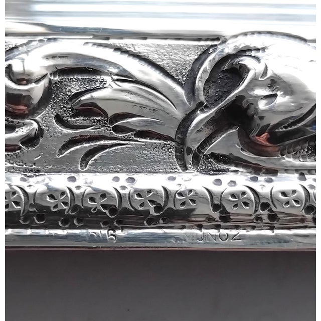 Metal 1910s Sterling Silver Tray For Sale - Image 7 of 9
