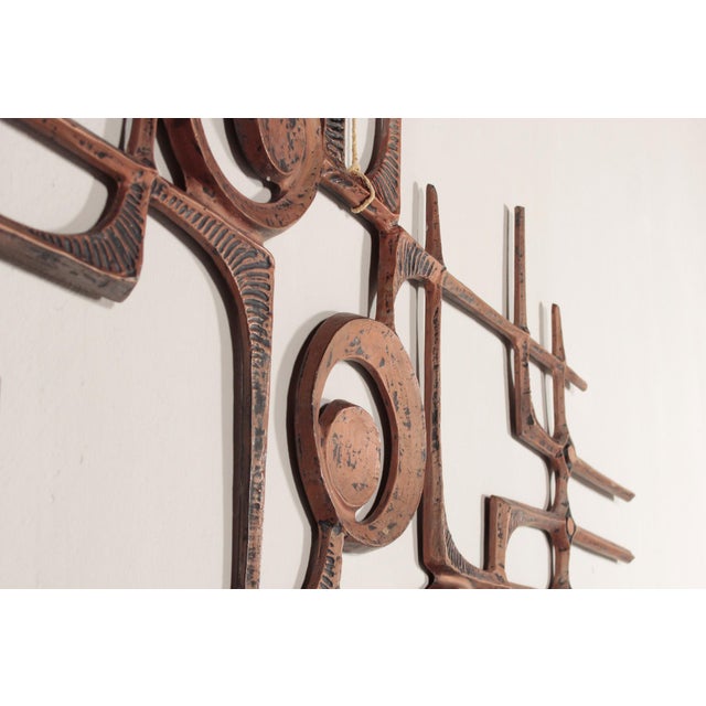 Brutalist Wall Relief, 1970s For Sale - Image 6 of 13