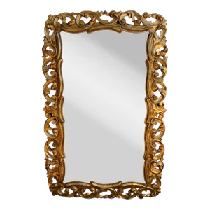 1950s Spanish Gilt and Gesso Mirror