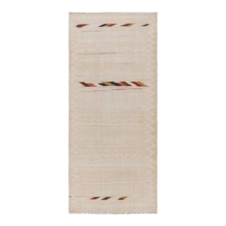 Vintage Shahsavan Persian Kilim Runner Rug, Polychromatic Stripes - Rug & Kilim For Sale