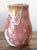 Rose Vintage Original Studio Pottery Drip Glaze Vase For Sale - Image 8 of 12