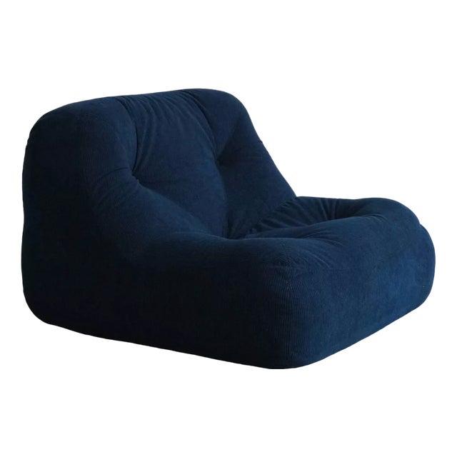 Kali Blue Armchair by Michel Ducaroy for Ligne Roset, 1980s For Sale