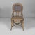 Italian Art Nouveau chairs in rattan and light blue rattan, early 1900s Pair of chairs in finely woven rattan. The rounded...