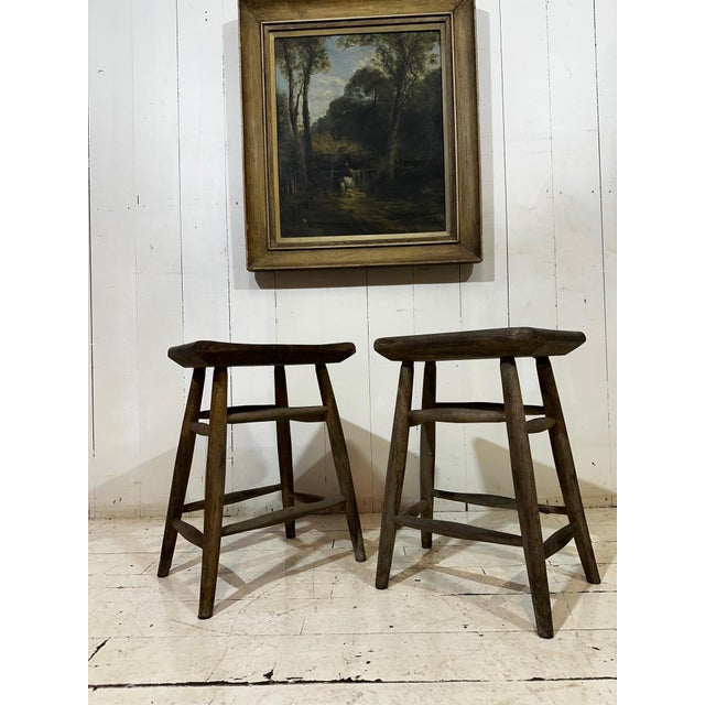 Victorian Original Pitch Pine Artist Stool, 1880 For Sale - Image 14 of 15