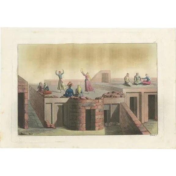 Early 19th Century Ferrario, Dancing Natives of Georgia, 1831, Print For Sale - Image 5 of 5