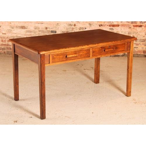 Mid-Century Modern British Oak Desk with Drawers by Abbess, 1950s For Sale - Image 3 of 11
