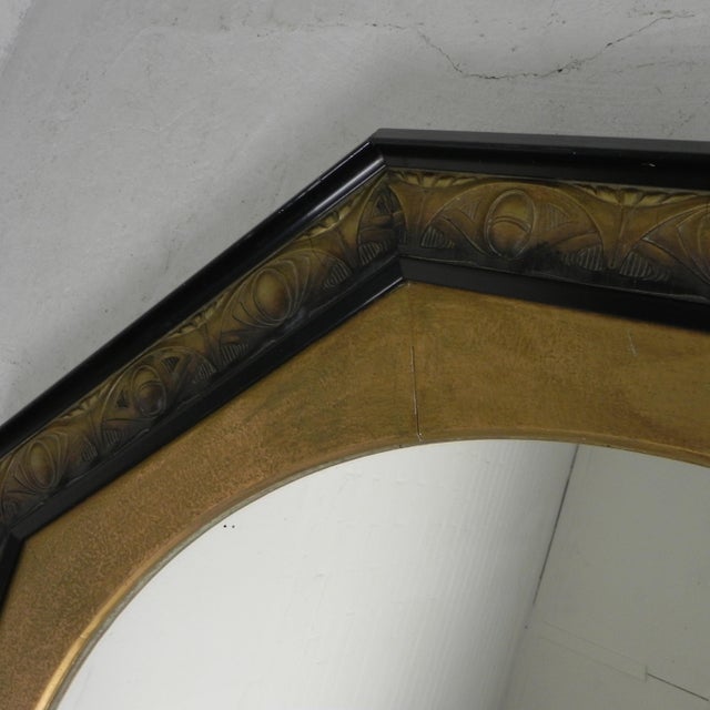 Glass Art Nouveau 8-Sided Mirror, 1920s For Sale - Image 7 of 11