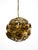 Metal Regency Floral Spherical Metal Ceiling Lamp, 1970s For Sale - Image 7 of 18