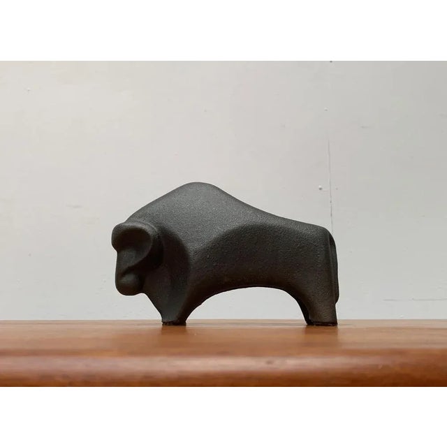 Vintage Cast Iron Bull Figurine For Sale - Image 17 of 17