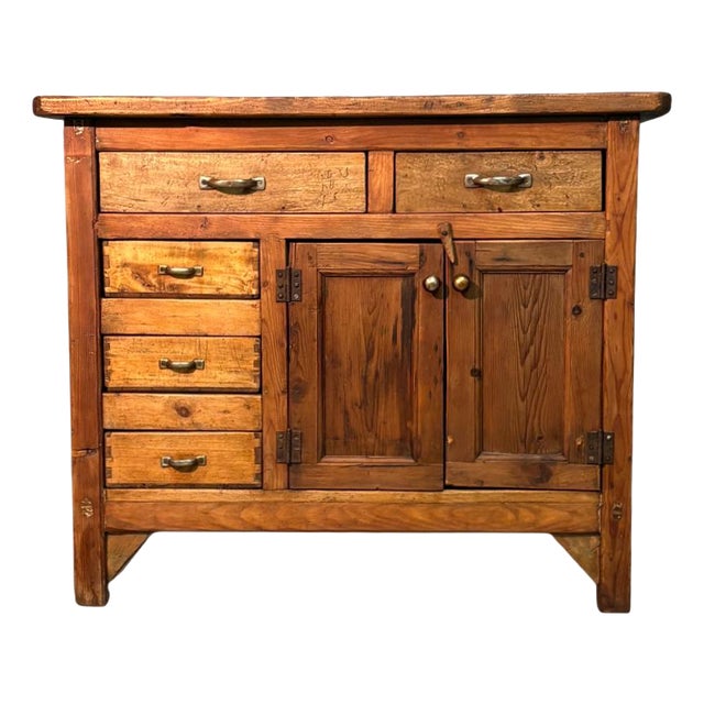 Antique Industrial Sideboard, 1890s For Sale