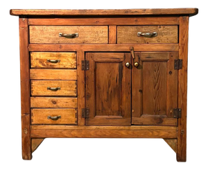 Antique Industrial Sideboard, 1890s