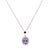 2020s 14 Karat White Gold Necklace With Diamonds and Oval Tanzanite Pendant For Sale - Image 5 of 12