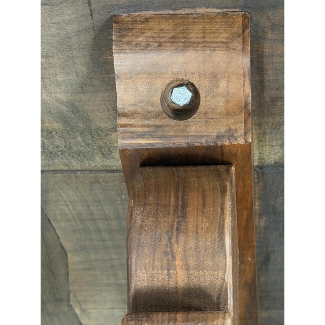 Monumental Spanish Baroque Walnut Trestle Dining Table by Miamar Home For Sale - Image 11 of 18