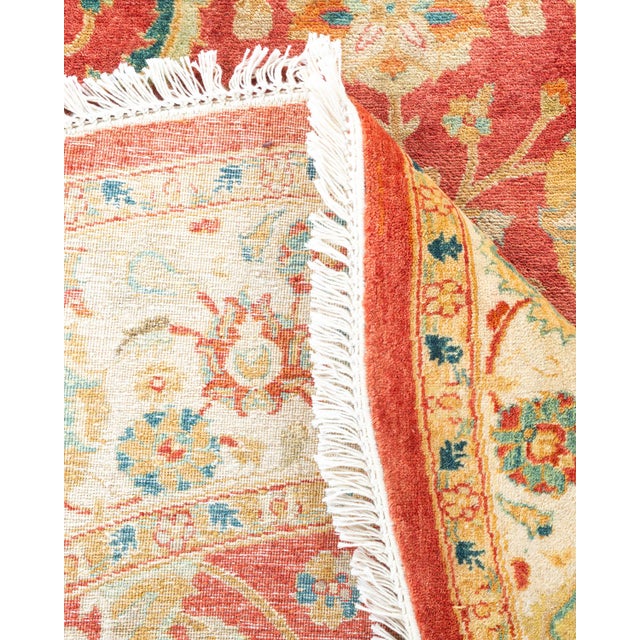 Mogul, One-of-a-Kind Hand-Knotted Area Rug - Orange, 6' 1" x 6' 1" For Sale In New York - Image 6 of 8