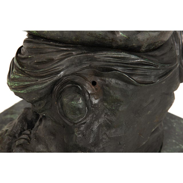 French Patinated Copper Sculpture of Seated Cherub After Charles Lemire For Sale - Image 17 of 18