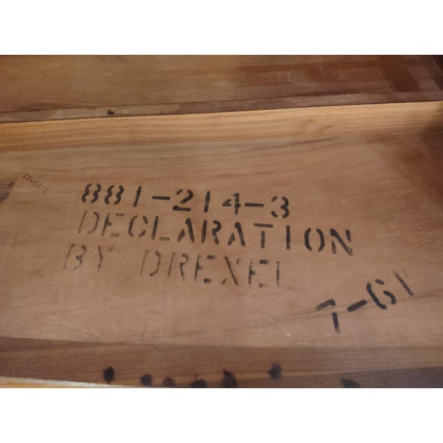Excellent Mid-Century Drexel Declaration "Surfboard" Coffee Table. Presents well, some light scratches and marks to top...