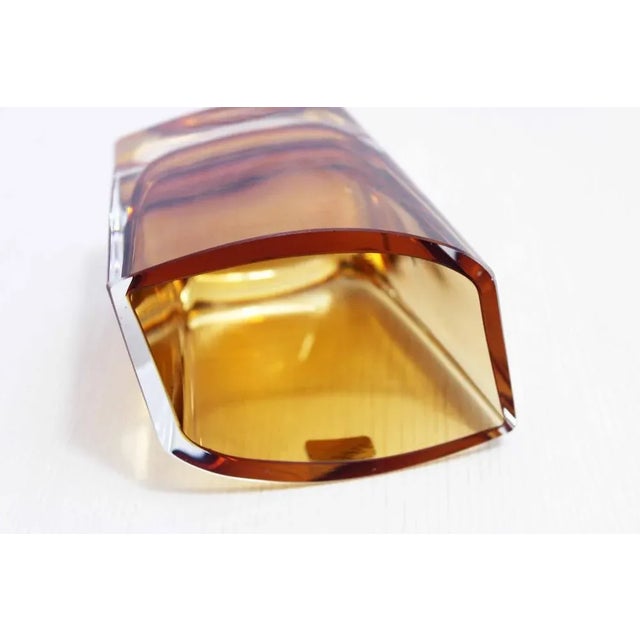 Gold Scandinavian Vase by Nuutajärvi Finland For Sale - Image 8 of 9