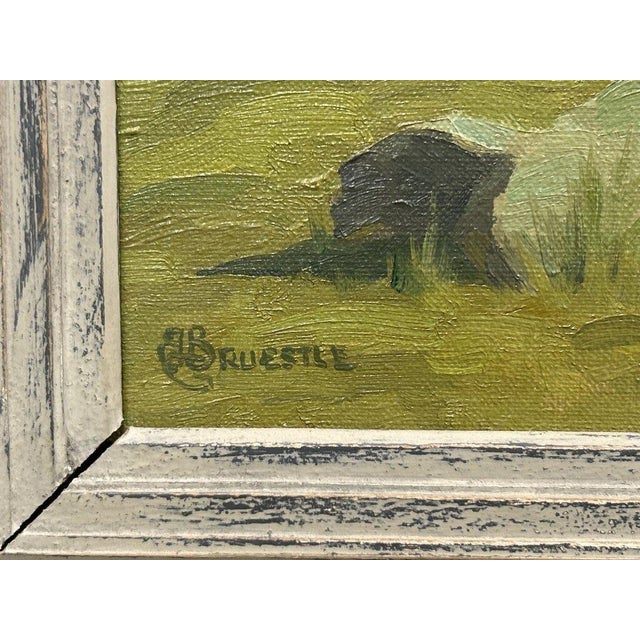 1960s 1960s Red Barn in Summer by Bertram George Breustle For Sale - Image 5 of 10