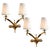 Gold and Brass Wall Sconces from Leleu, 1960s, Set of 2 For Sale - Image 18 of 18