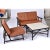 Burnt Orange John Wisner for Ficks Reed Far Horizons Rattan Modular Sofa With End Table Set For Sale - Image 8 of 12