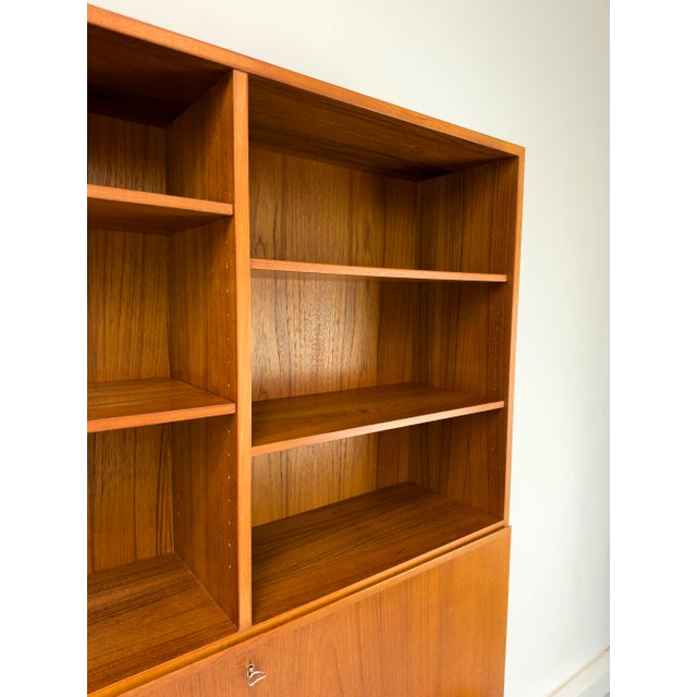 Vintage Teak Bookcase with Desk from Omann Jun, 1960s For Sale - Image 11 of 18
