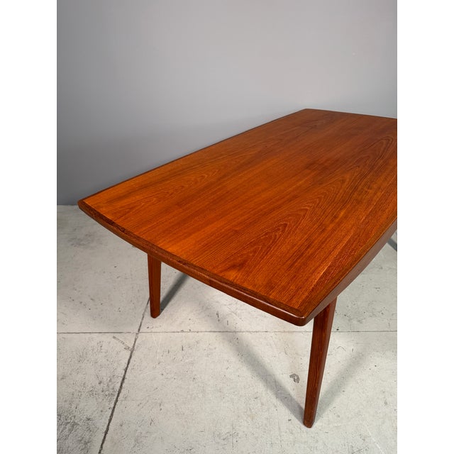 Brown Danish Teak Table, 1970s For Sale - Image 8 of 18
