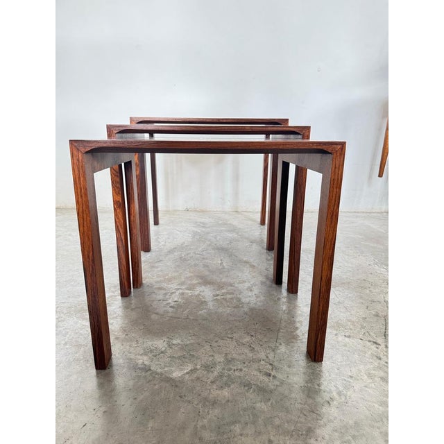 1960s Mid-Century Nesting Side Tables from Renz, 1960s, Set of 3 For Sale - Image 5 of 12