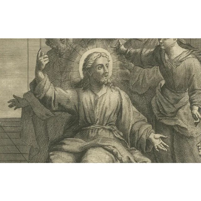 Christ with Mary and Martha, Luke X Martha Reproved, 1735, Engraving For Sale - Image 5 of 10
