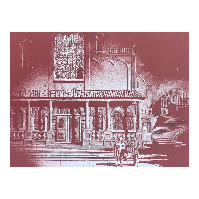 1982 Joseph Pecsenke Barber of Seville Lithograph For Sale