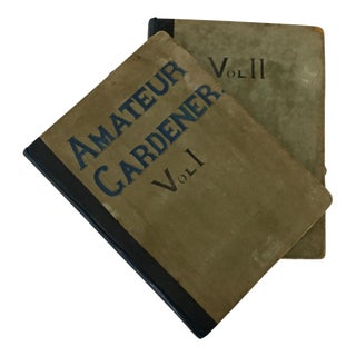 English Early 20th Century Amateur Gardening Books - Set of 2 For Sale