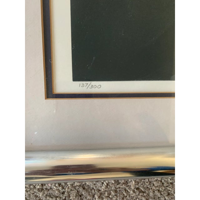 1970s 1970’s Original Landscape Serigraph “Blue Bay” by Robert Wilson For Sale - Image 5 of 8