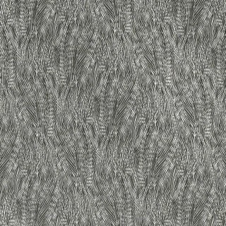 Sample- Schumacher Grand Cascade Fabric in Charcoal For Sale