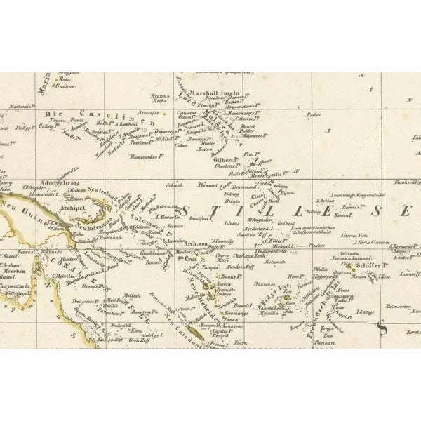 Mid 19th Century Antique Map of Australasia by Carl Flemming, 1855 For Sale - Image 5 of 8