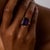 Mid 20th Century Mid 20th Century Victorian 8.00 Carat Amethyst 9k Rose Gold Cocktail Ring, Size 6.5 For Sale - Image 5 of 6