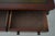 English Antique 2 Drawer Mahogany Leather Top Writing Desk For Sale - Image 4 of 17