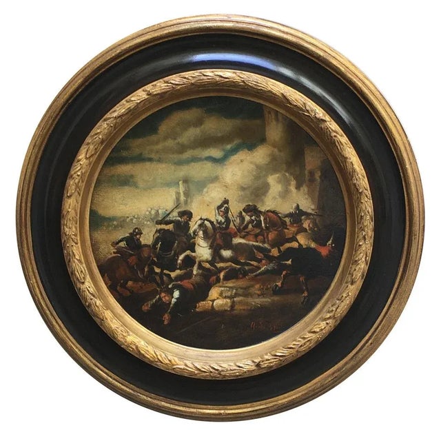 After Salvator Rosa, Cavalry Battle, 2006, Oil on Canvas, Framed For Sale - Image 7 of 7