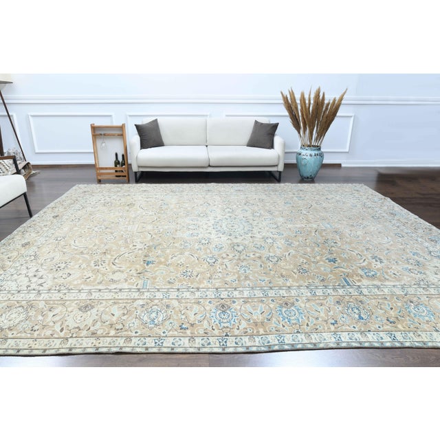 Vintage Persian Hand-Knotted area rug is a semi-antique vintage area rug. The '70s Eastern region of Anatolian's unique...