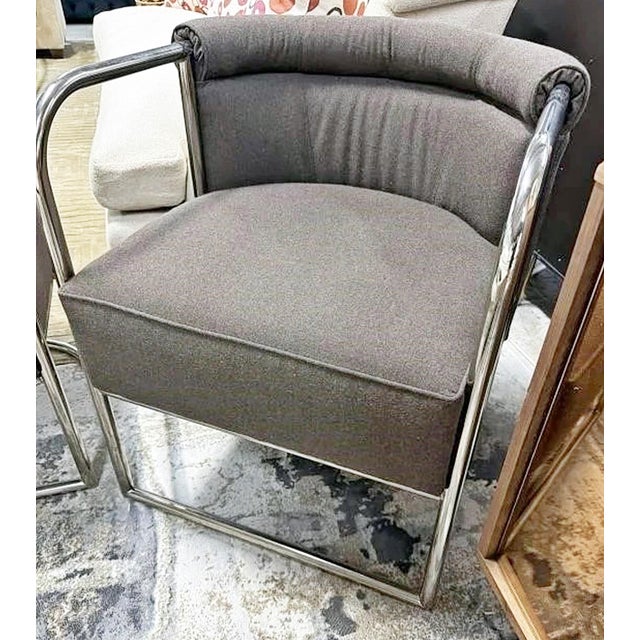 Ralph Lauren 1990s Ralph Lauren Mercer Club Chairs, a Pair For Sale - Image 4 of 10