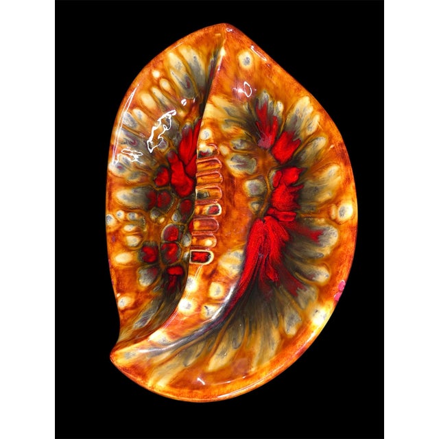 Nothing says Mid-Century Modern more than a large, unique and colorful ashtray A true statement piece the Big, Funky and...