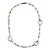 Hermes Attelage Horn Necklace Peach Lacquer Long 36" Square Links For Sale