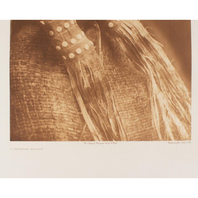 Edward S. Curtis After Edward Curtis “A Hesquiat Maiden” Photogravure Restrike For Sale - Image 4 of 8
