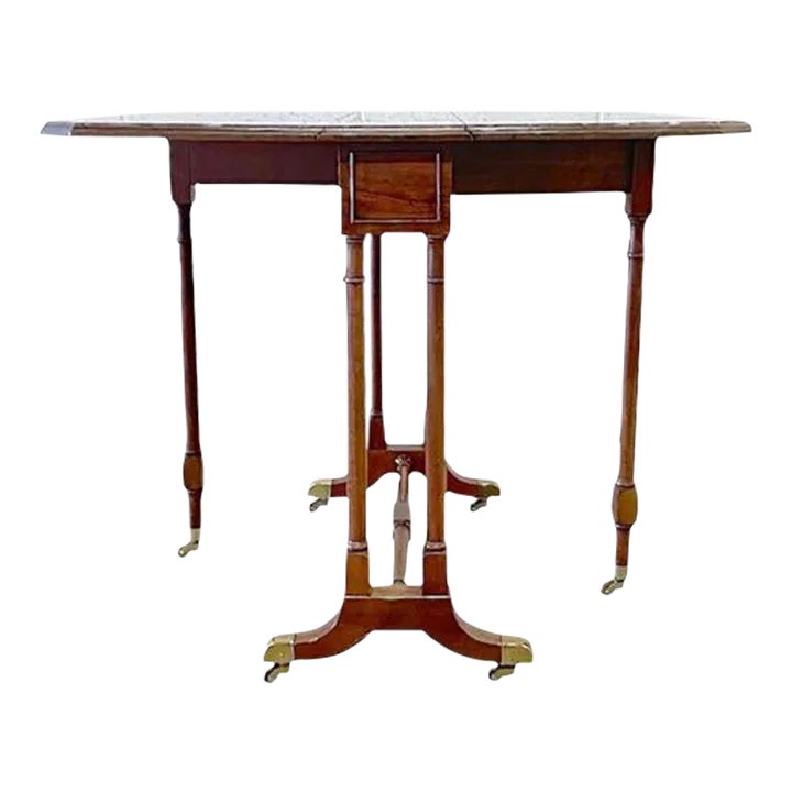 Vintage Baker Folding Gate Leg Table Chairish