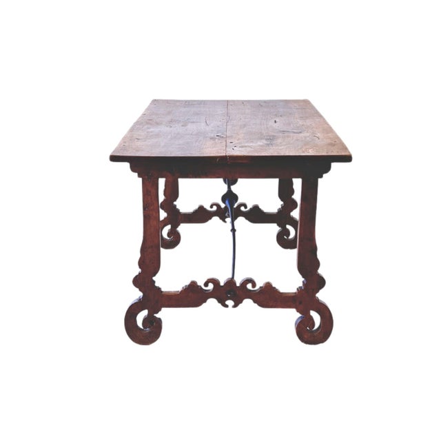 Spanish 18th Century Walnut Spanish Fratina Table For Sale - Image 3 of 8
