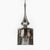 Modernist Hand-Blown Murano Mercury Glass Pendant Chandelier W/ Chrome Fittings For Sale - Image 10 of 16