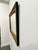Metal Vintage Rectangular Gold and Black Mirror, 1970s For Sale - Image 7 of 10