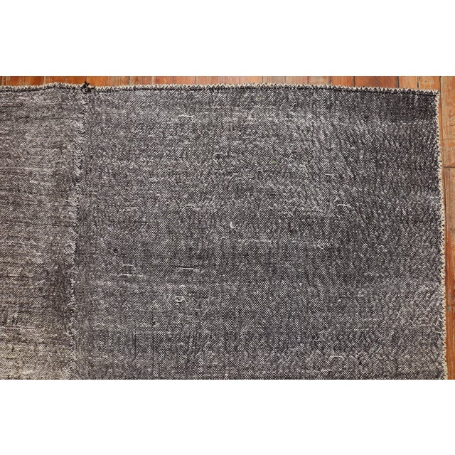 Mid 20th Century Charcoal Turkish 20th Century Kilim For Sale - Image 5 of 6
