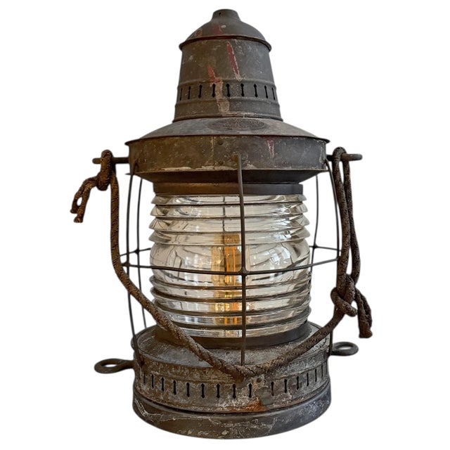 19th Century American Ship's Lantern by Frank Morrison Company For Sale - Image 4 of 13