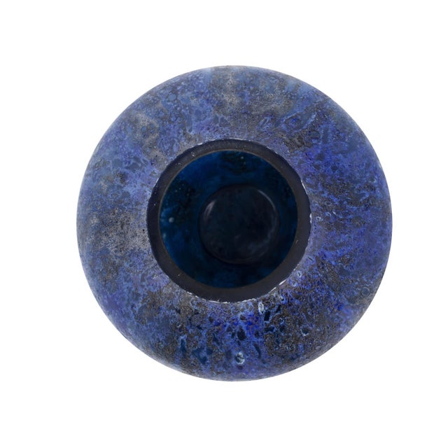 2020s Zynsky Art Glass in Deep Azure Blue- Short For Sale - Image 5 of 10
